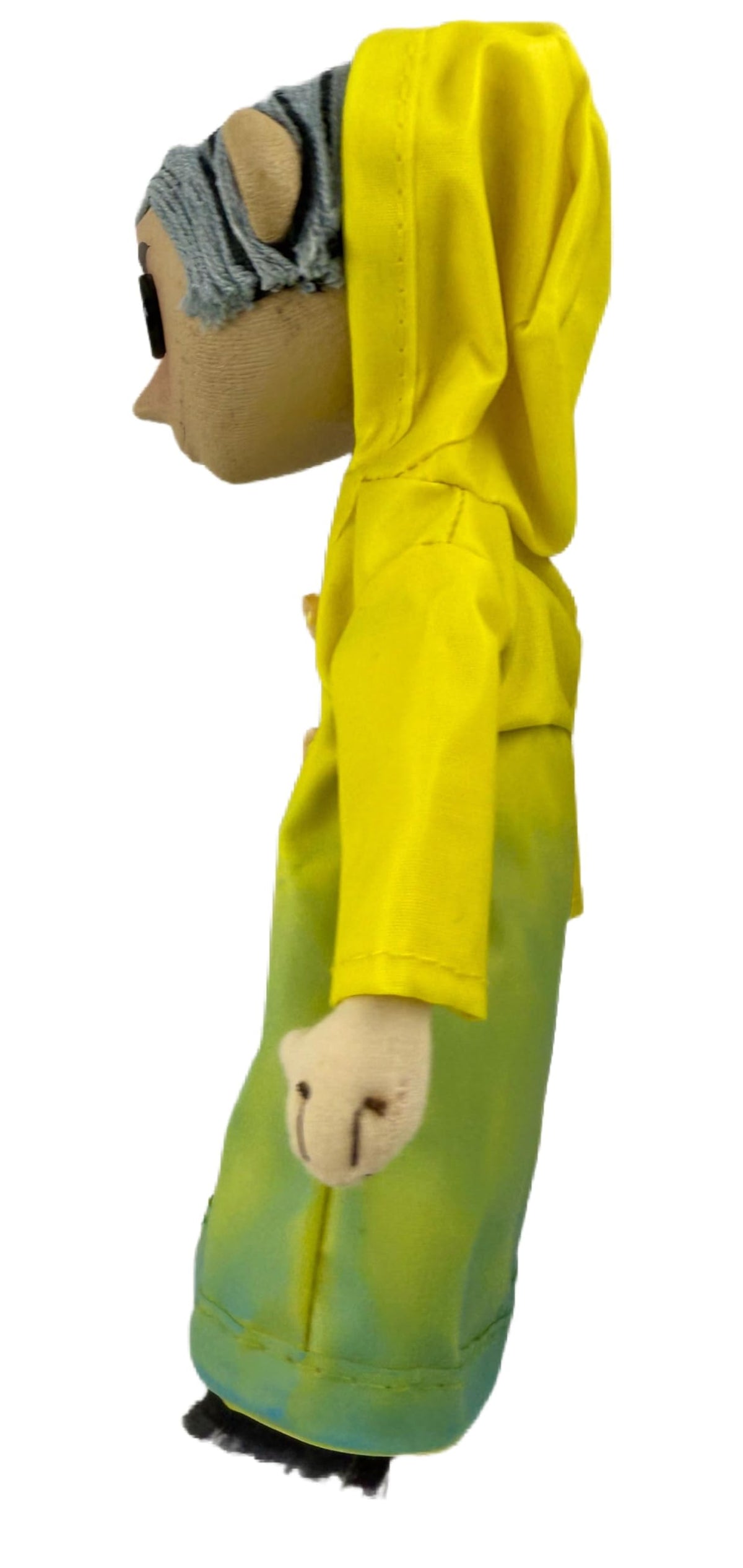 KOBOSY NECA Coraline doll in yellow raincoat, perfect for collectors' display