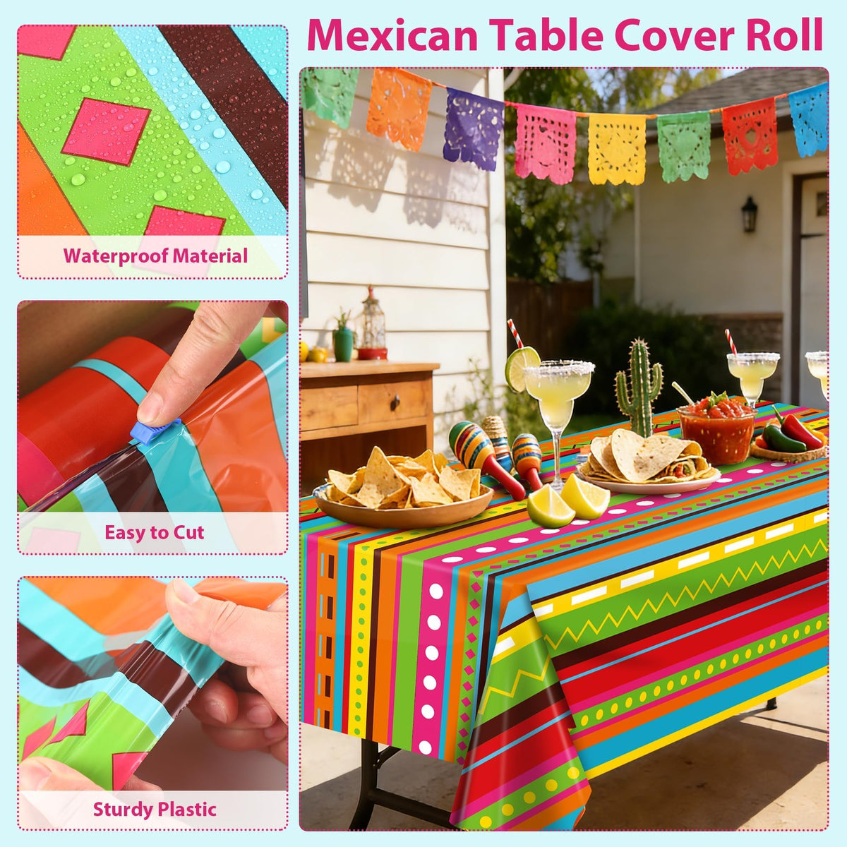 Bright striped design by Kochorie adds festive color to parties