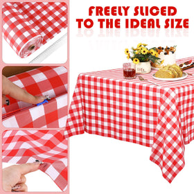 Kochorie durable soft plastic tablecloth combines tear resistance with a pleasant touch