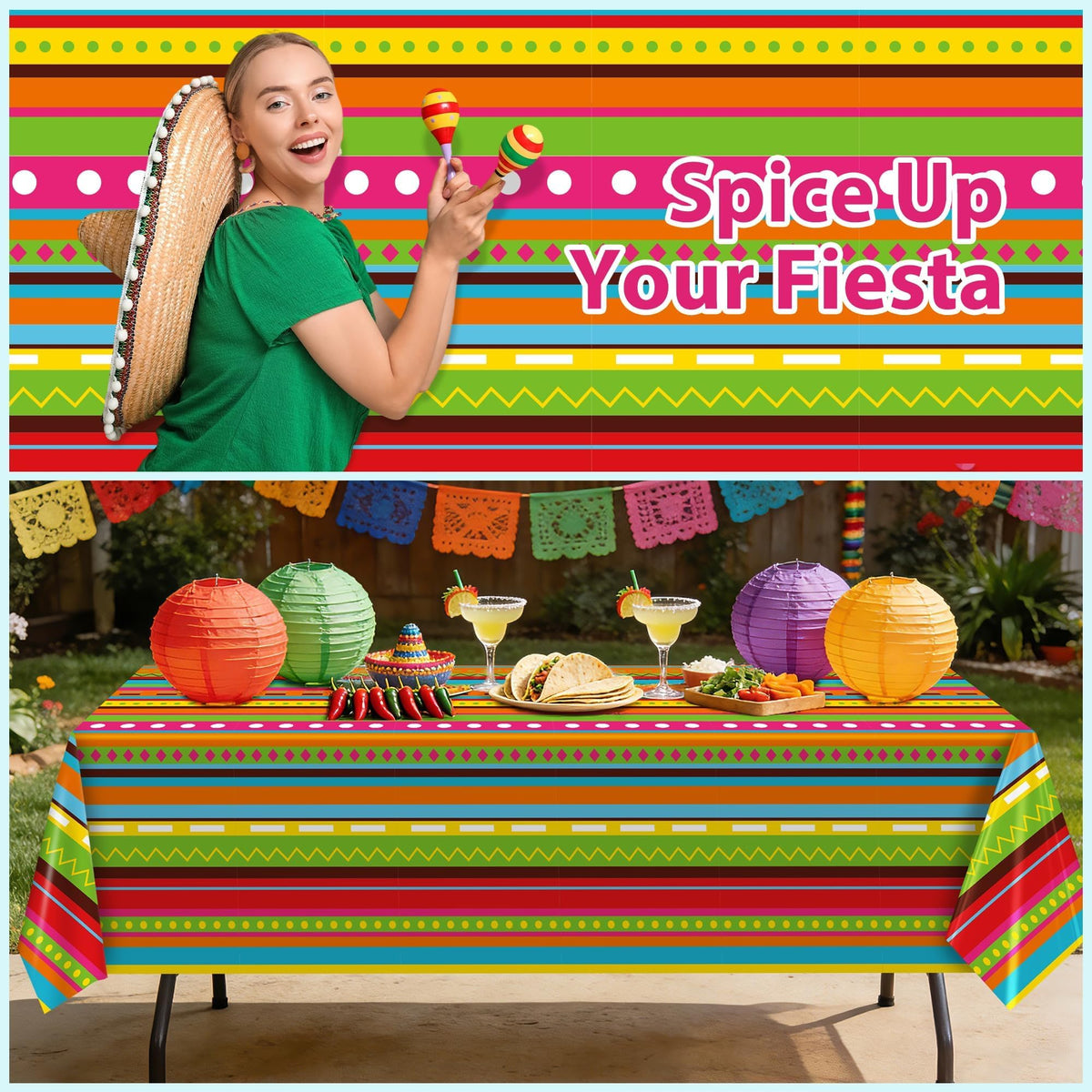 Disposable plastic keeps cleanup fast and easy after celebrations