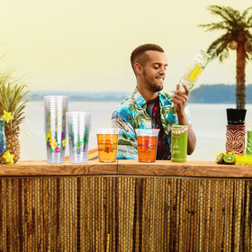 Kochorie Hawaii cups with flowers and birds for vibrant gatherings.