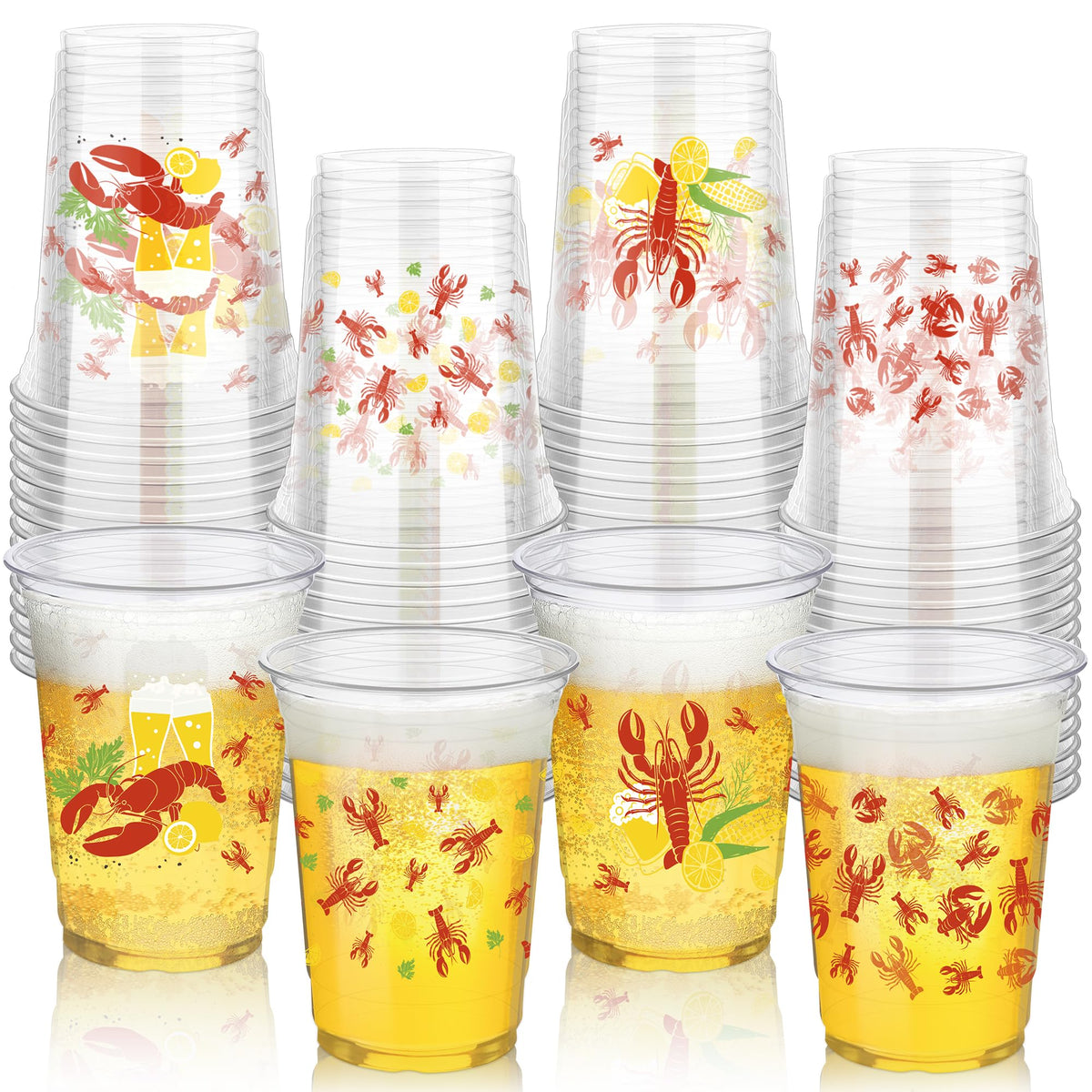 Kochorie lobster-design 16oz cup for festive seafood party vibes