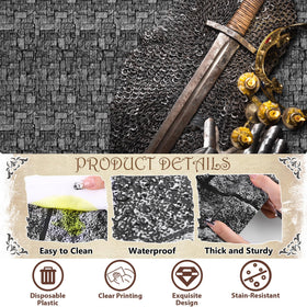 Kochorie long tablecloth roll stretched for full-length coverage.
