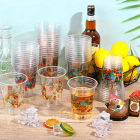 Kochorie palm tree pattern cups 16oz ideal for luau parties