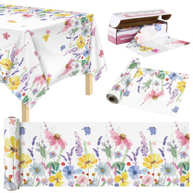 Kochorie Spring Flower tablecloth with butterfly pattern for elegant spring tables
