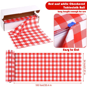 Kochorie tablecloth roll cutting box enables quick trimming to fit any table