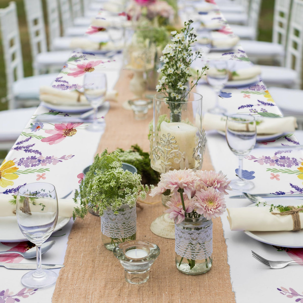 Kochorie table cover keeps surfaces clean and adds vibrant color