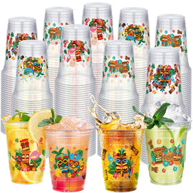 Kochorie tiki party cups 16oz for vibrant tropical celebrations