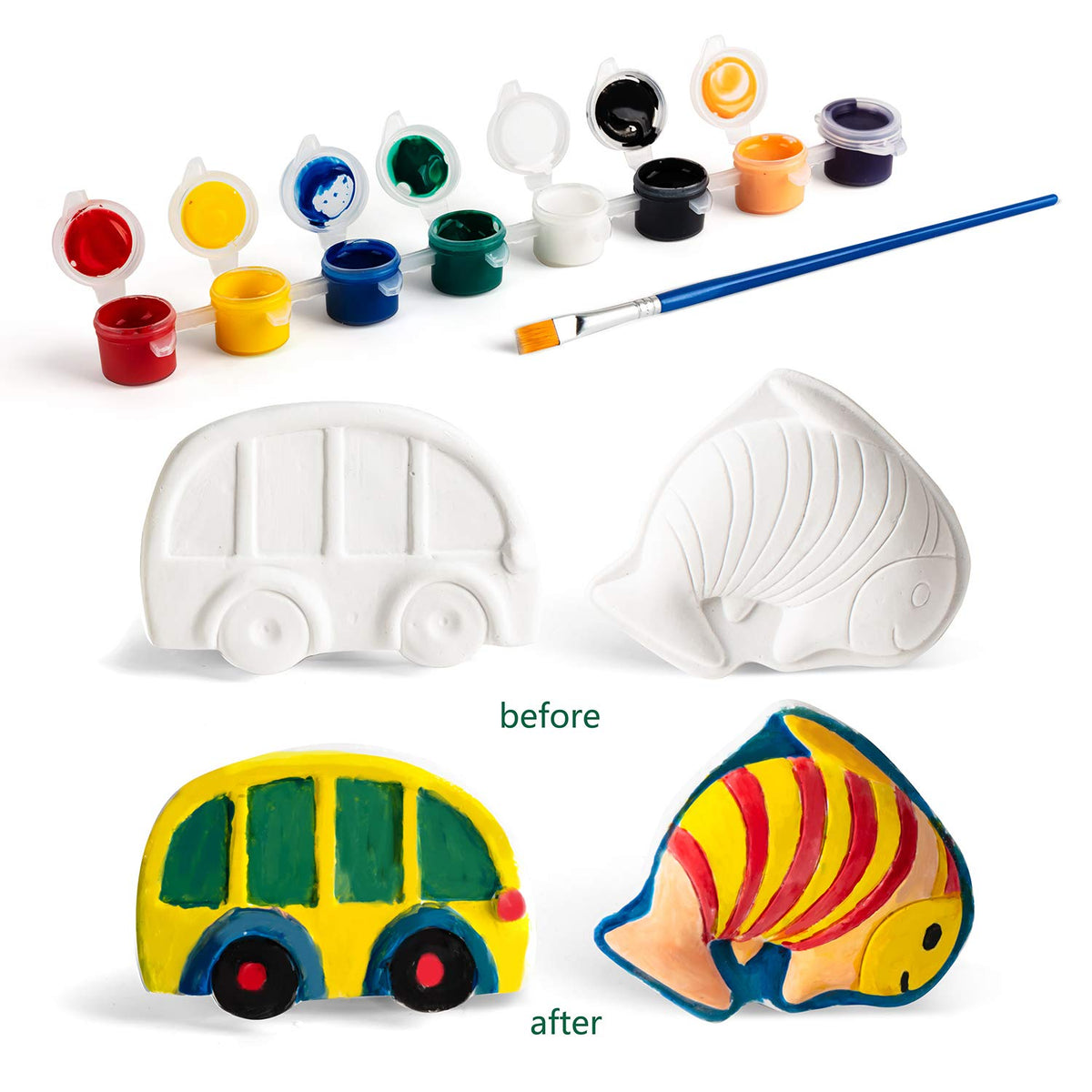 Kodatek eight-color paints offer vibrant options for young artists to mix.