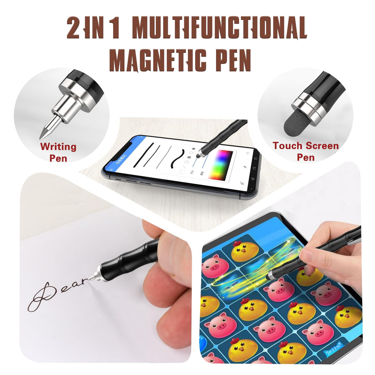 KODATEK magnetic fidget pen deformation forms showcase shape changing play options.