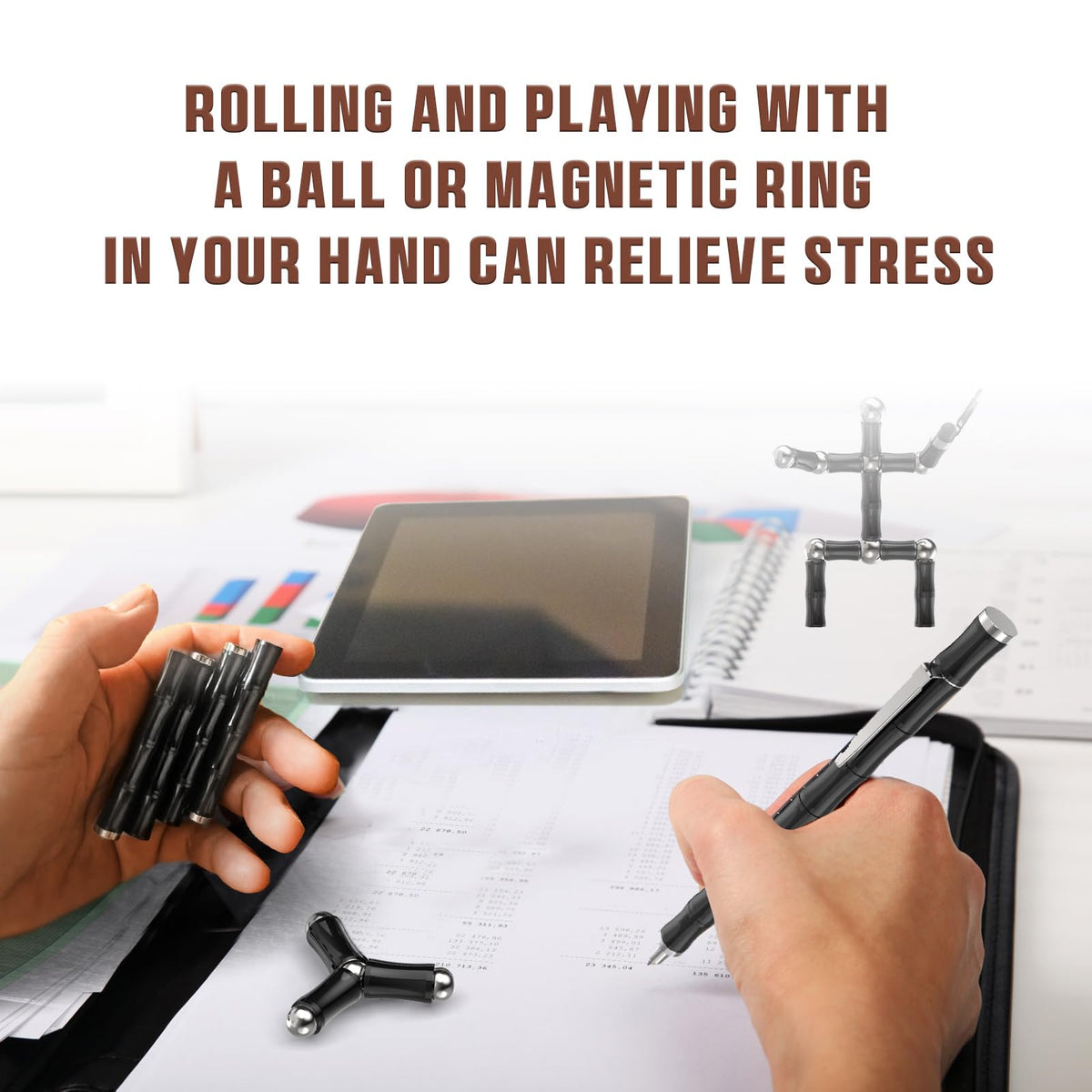 KODATEK magnetic fidget pen sword-robot shapes illustrate ideas for projects.