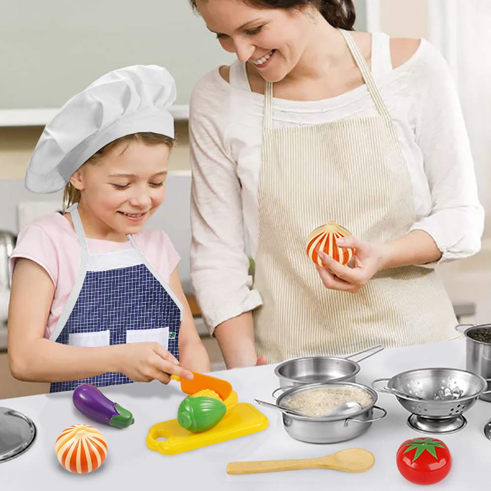 KODATEK stainless steel utensils for realistic nonplastic tools for young chefs