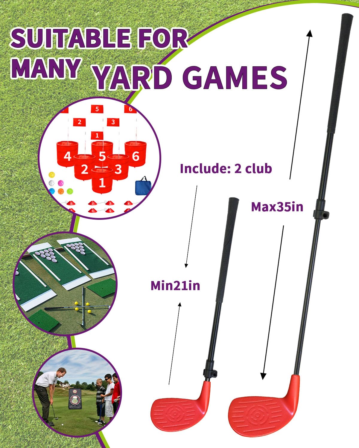 KOFULL two-pack is suitable for adults and family outdoor games.