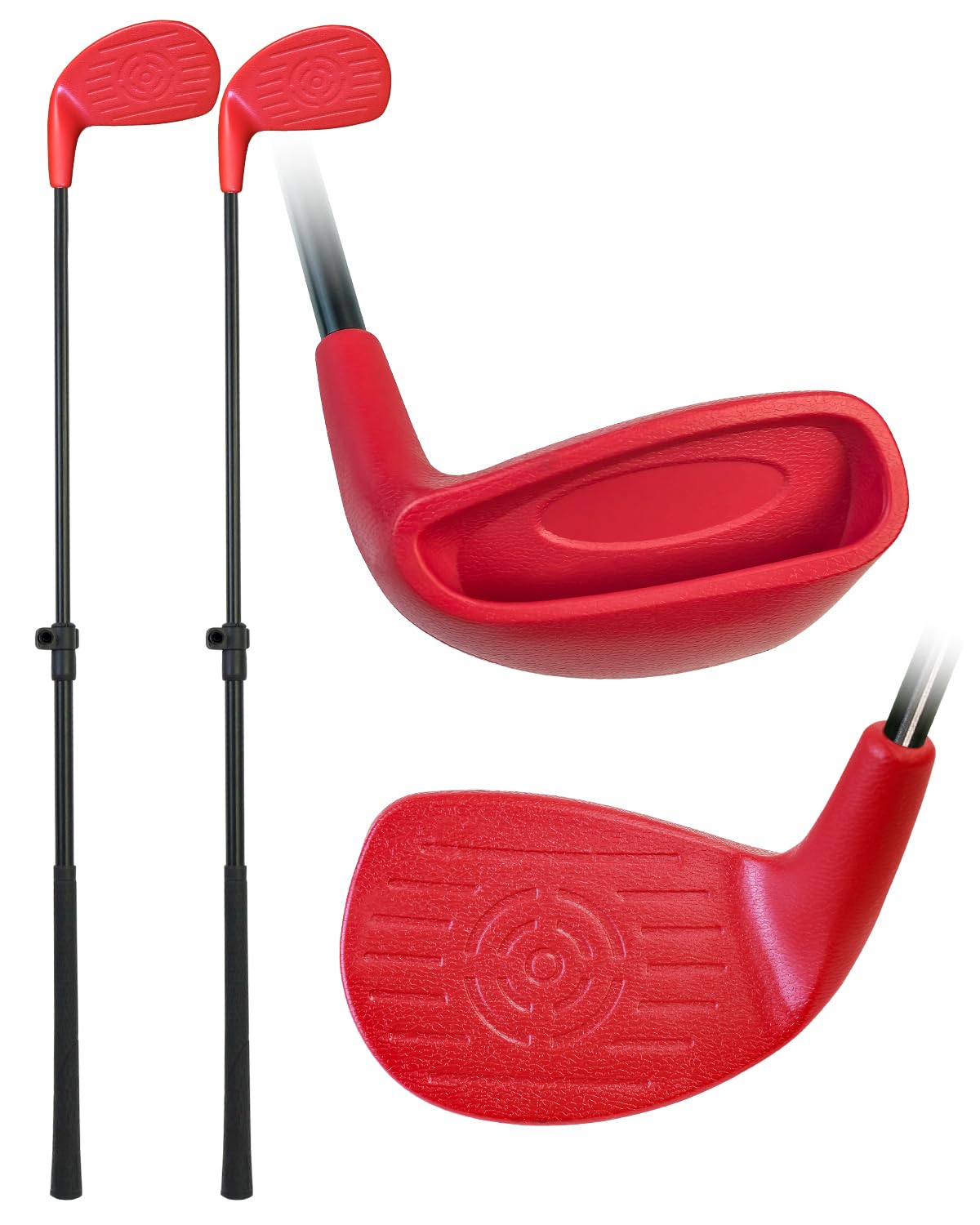 KOFULL backyard golf clubs with extendable shaft in a fully assembled setup for easy backyard play.