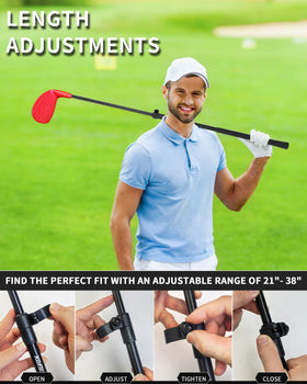 KOFULL oversize head promotes confident stance for beginner golfers.