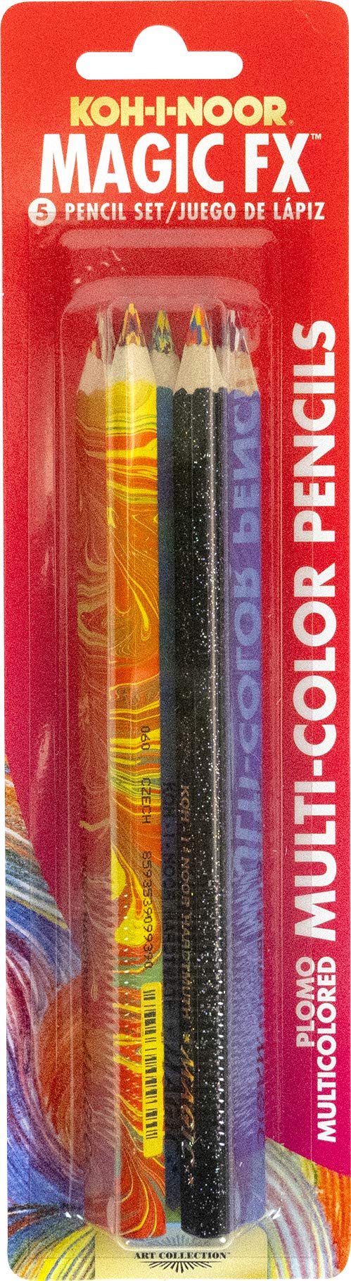 Koh-I-Noor Magic FX Original swirl pencils for vibrant textured lines in artwork.