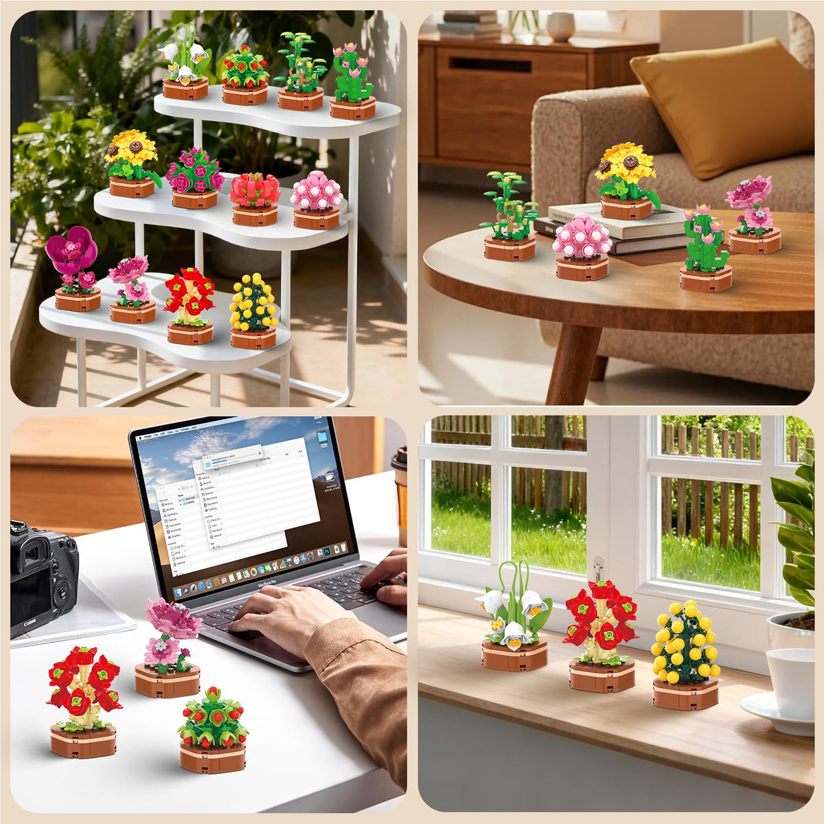KOJAYHOL Mother's Day gift idea with charming succulent blocks for crafting.
