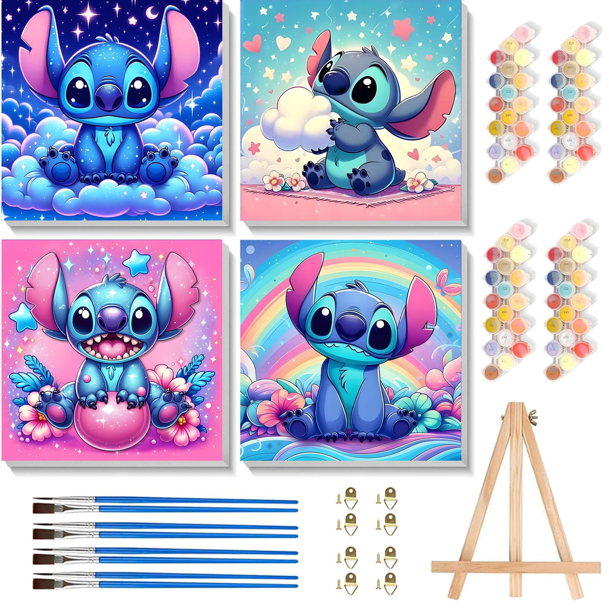 KOJEFCV 4Pack cartoon frame for kids' wall decor