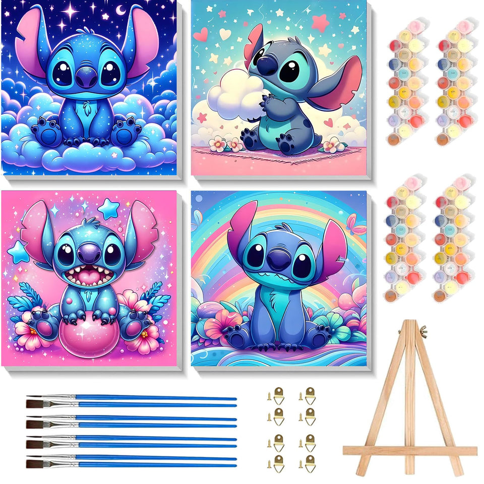 KOJEFCV 4Pack cartoon frame for kids' wall decor
