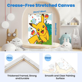 KOJEFCV 4 Pack wooden easel setup supports easy display and drying