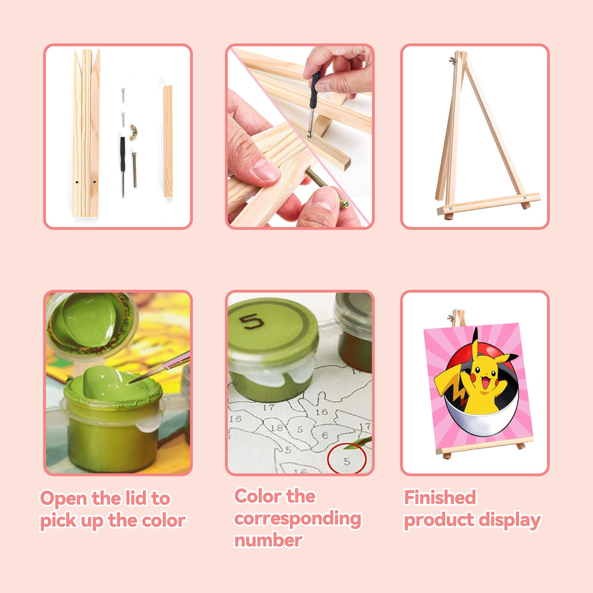 KOJEFCV gift-ready 4-pack for kids to enjoy creative painting at home