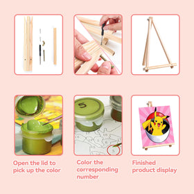 KOJEFCV gift-ready 4-pack for kids to enjoy creative painting at home