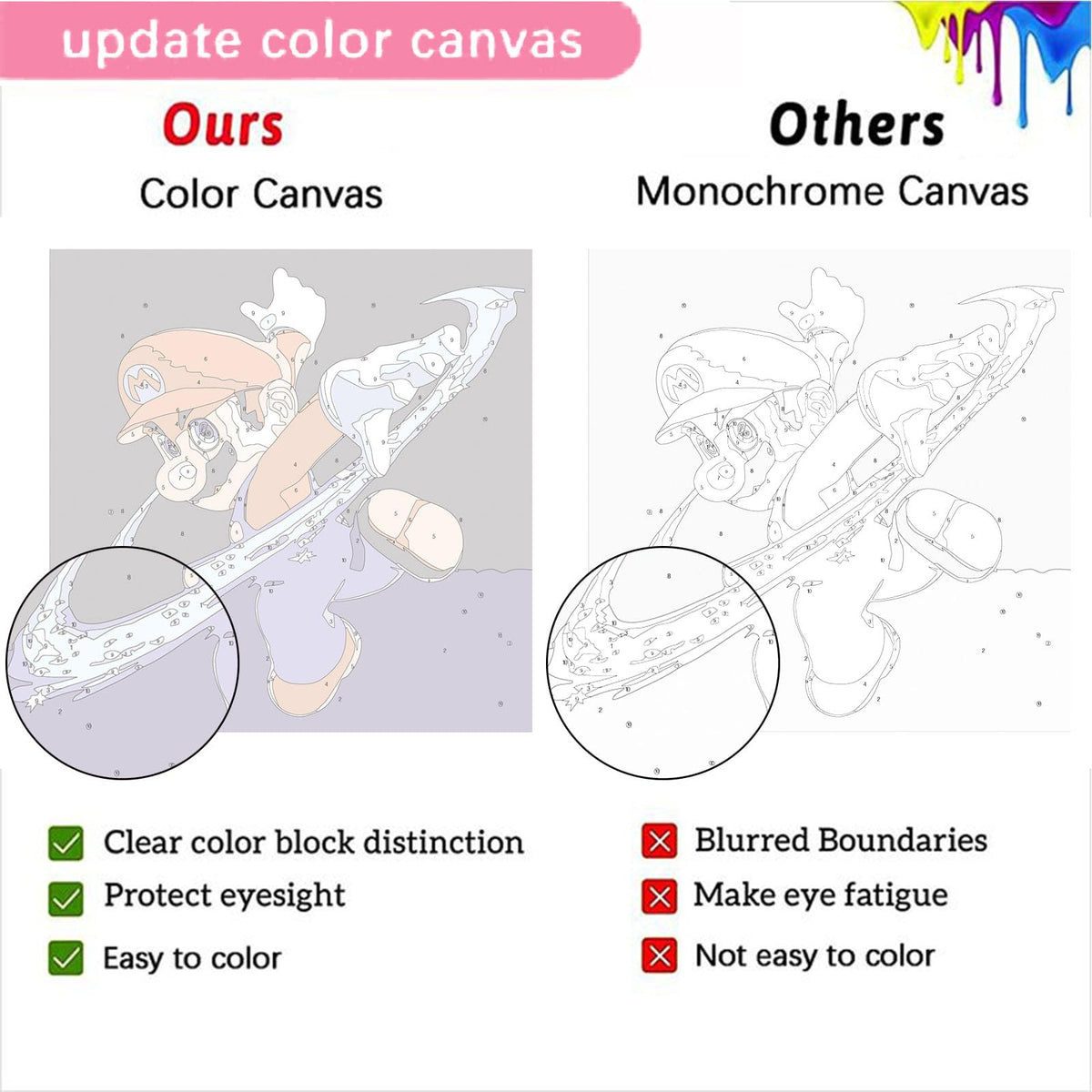 KOJEFCV high-quality acrylic paints deliver vibrant color and long coverage