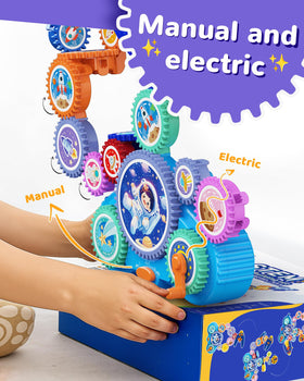 KOKODI gears close-up highlighting interlocking mechanism and colors