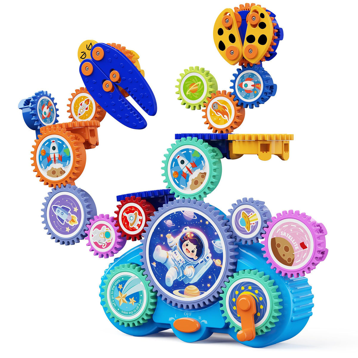 KOKODI gear-building toy packaging and gift-ready presentation