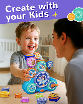 KOKODI gear-building toy manual construction for careful assembly practice