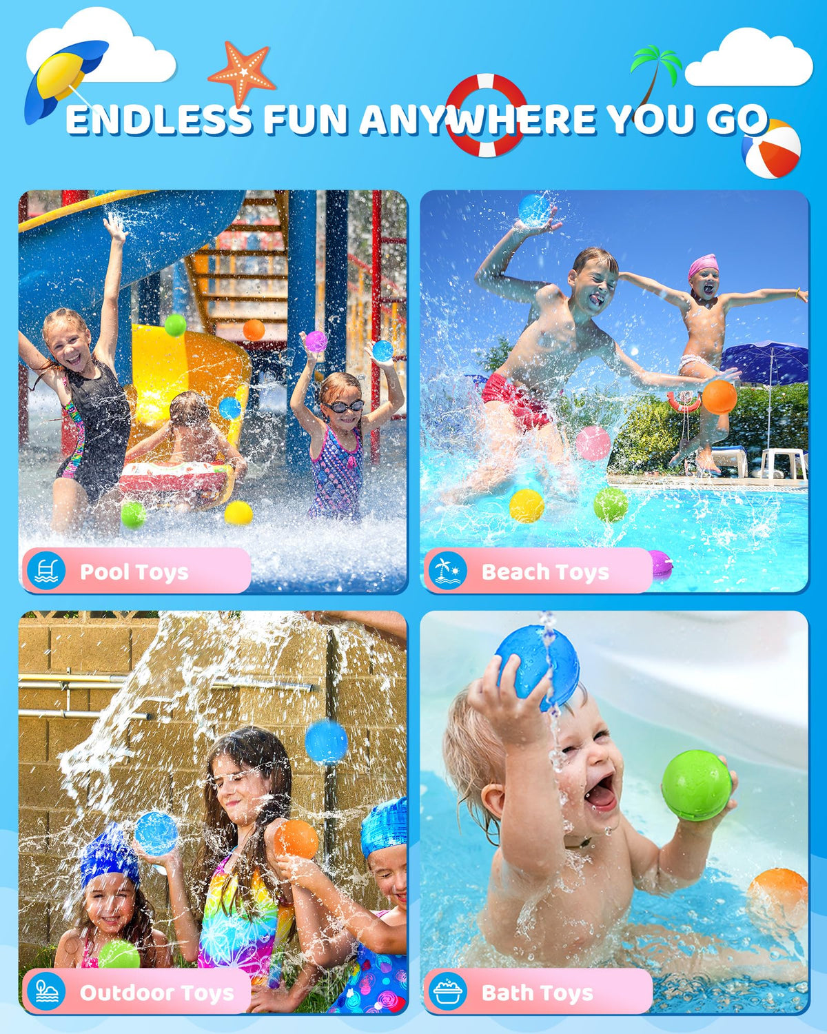 KOKODI kid-friendly balloons suitable for ages 3 to 14