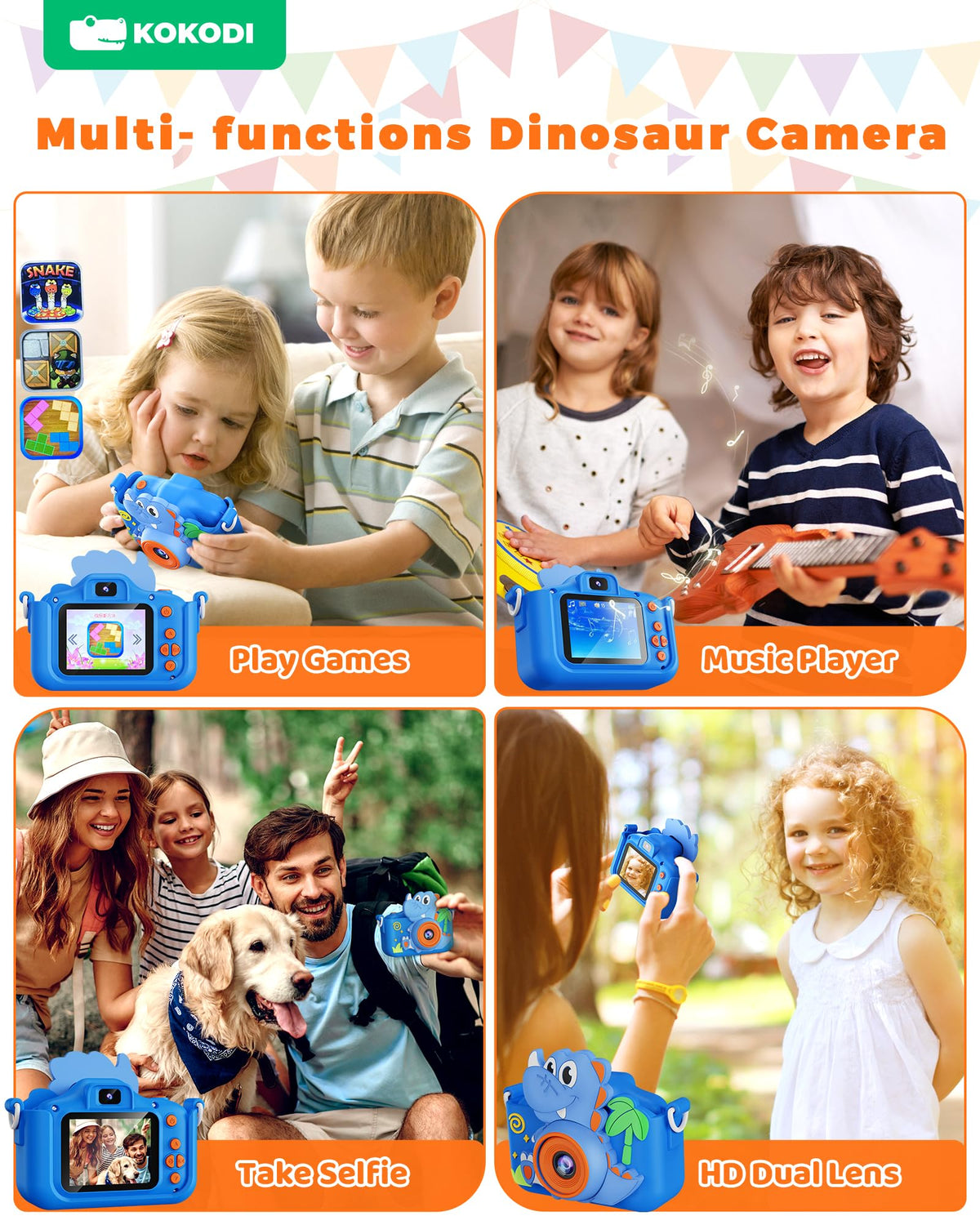 KOKODI includes 32GB SD card to store thousands of images.