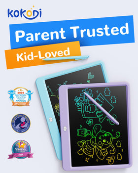 KOKODI tablet showing stylus action for precise lines
