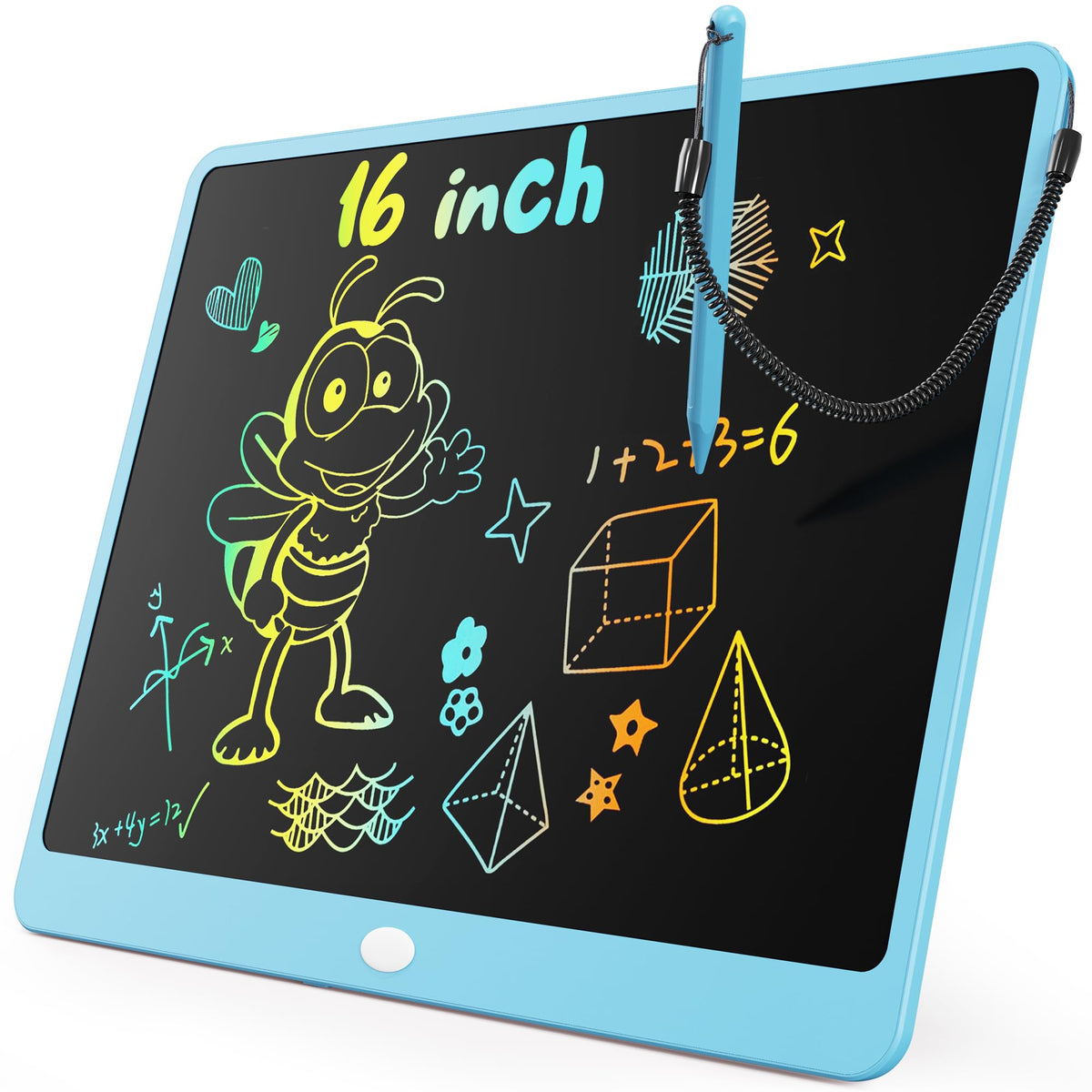 KOKODI LCD writing tablet with 16-inch colorful screen for creative learning on the go