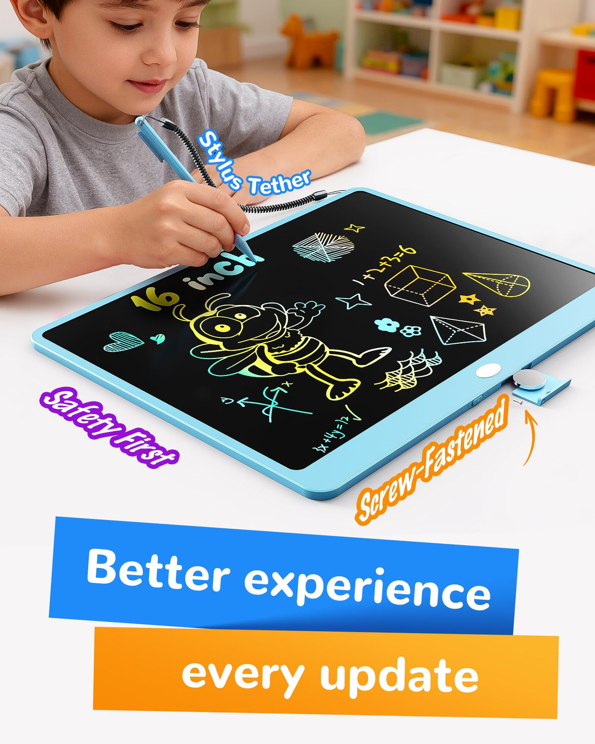 KOKODI safety battery-compartment with screw keeps kids safe during play