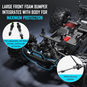 Kolegend Cyber Monster Truck all-metal powertrain for durability on rough terrain