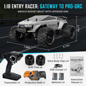 Kolegend Cyber Monster Truck dual batteries extend playtime outdoors
