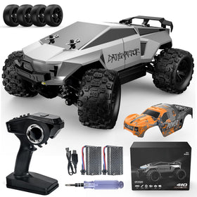 Kolegend Cyber Monster Truck front view showing rugged wheels for all-terrain play