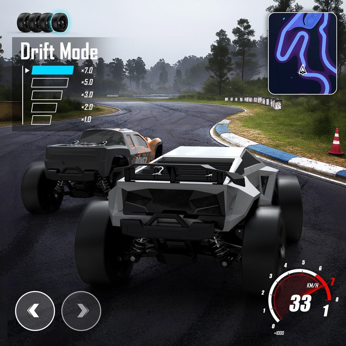 Kolegend Cyber Monster Truck two PVC bodies swapped for fresh looks