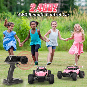 kolegend rc car with all-terrain tires and suspension for grass sand and concrete