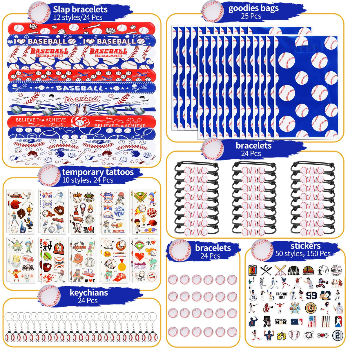 Kolewo4ever baseball slap bracelets colorful bands for comfortable wear