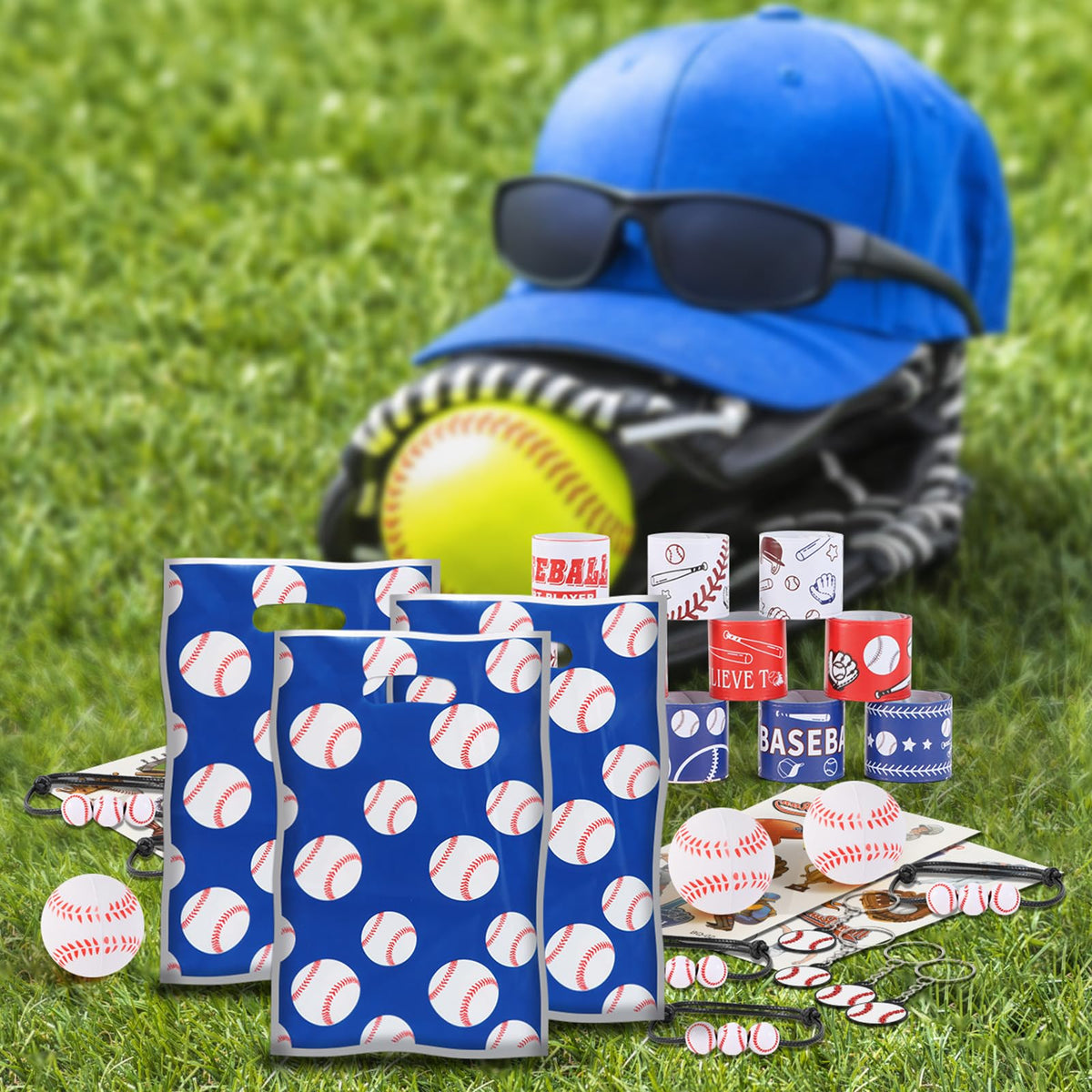 Kolewo4ever baseball stickers colorful patterns for party decor