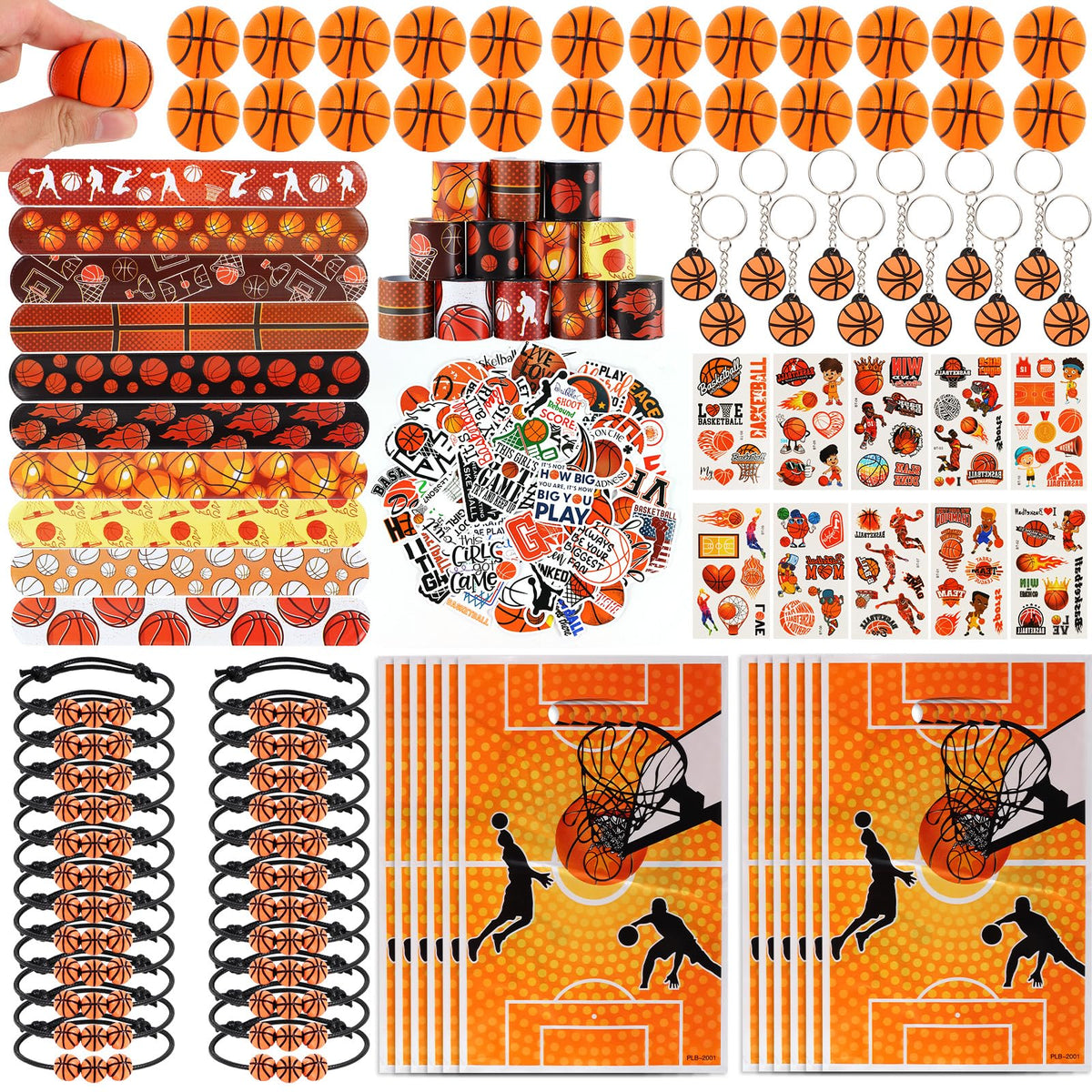 Kolewo4ever basketball party set collection shows complete favor assortment for celebrations and easy decorating