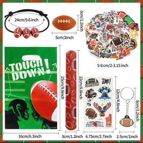 Mini football stress balls from Kolewo4ever kit for tactile relief during game day.