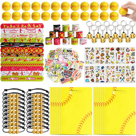 Kolewo4ever softball party supplies set for vibrant decorations and party favors.