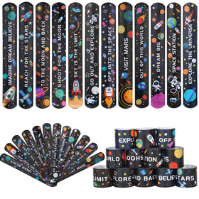 Kolewo4ever space slap bracelets with planet patterns for party favors and gift wrapping