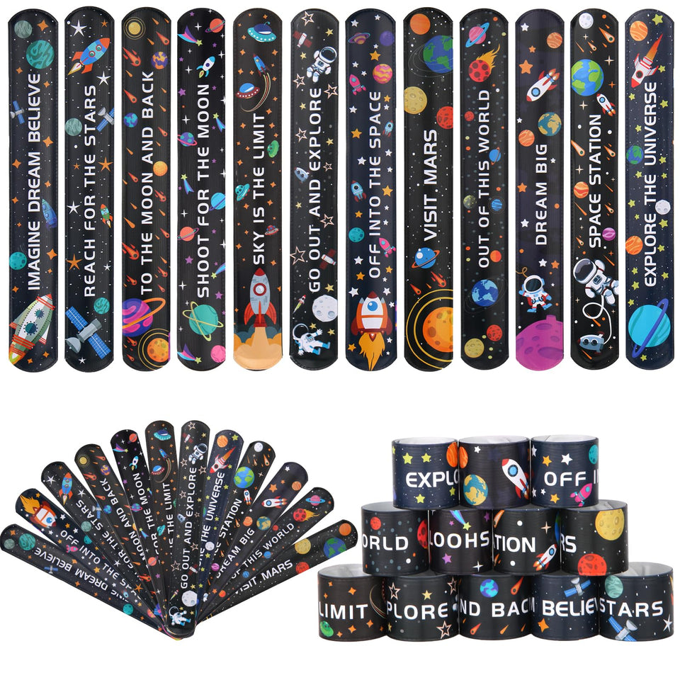 Kolewo4ever space slap bracelets with planet patterns for party favors and gift wrapping