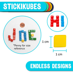 KOMARC GAMES StickiKubes color-splash: vibrant cubes for creative designs
