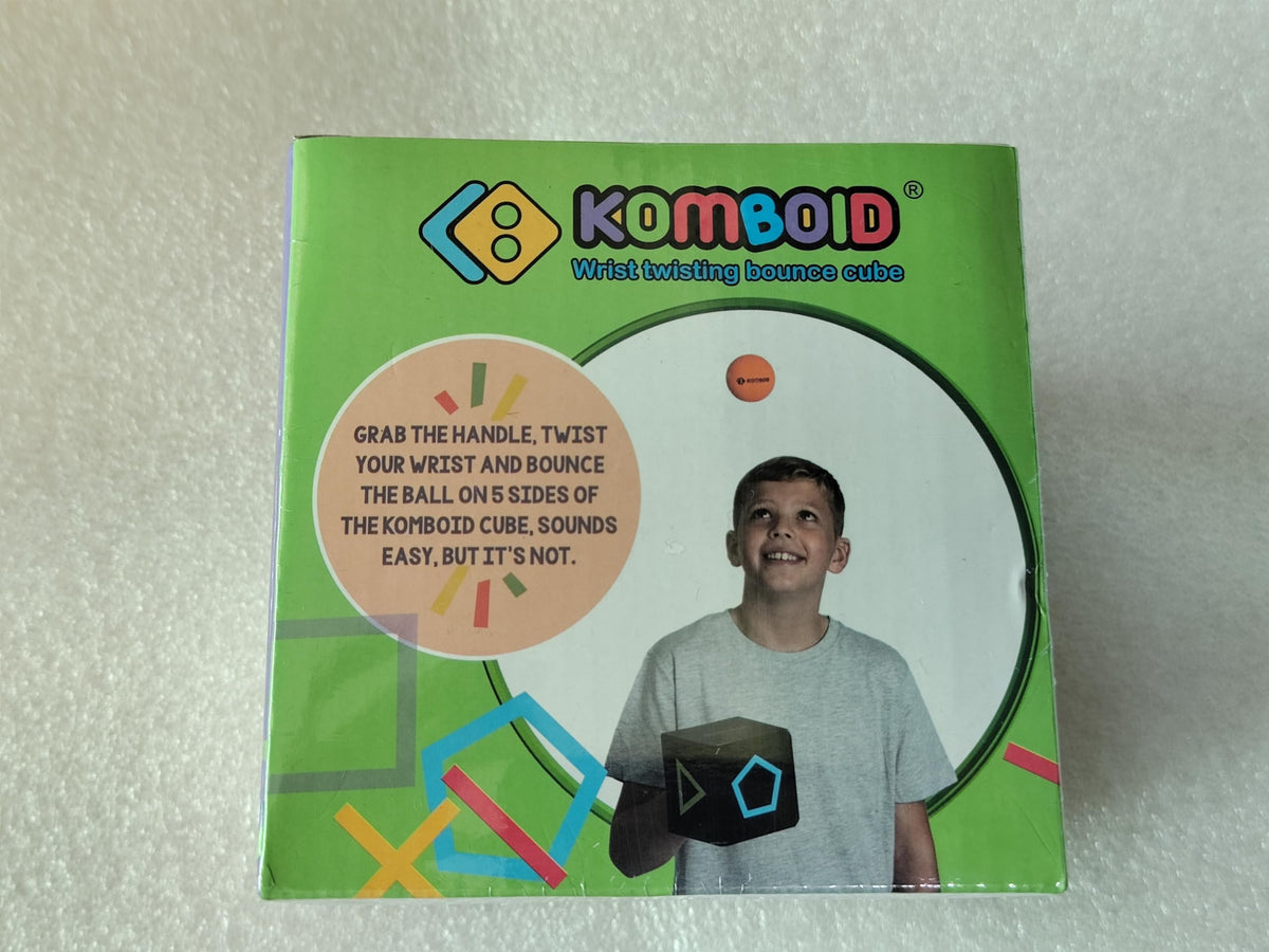 KOMBOID Ball Bouncing Skill Game suitable for indoors and outdoors play.