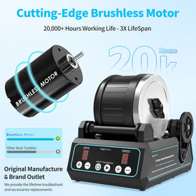 KomeStone K1 Pro offers three speeds for customizable polishing results.